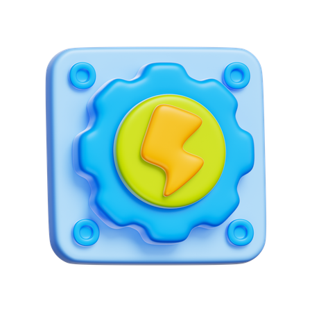 Energy Chip  3D Icon