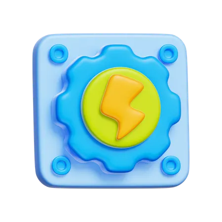 Energy Chip  3D Icon