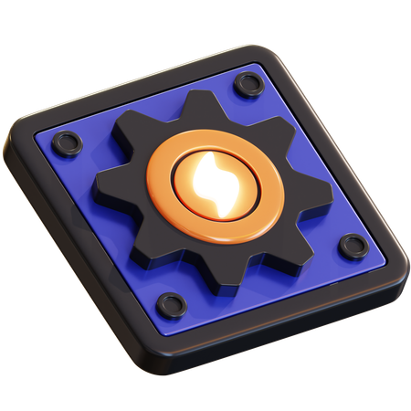 Energy Chip  3D Icon