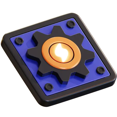 Energy Chip  3D Icon