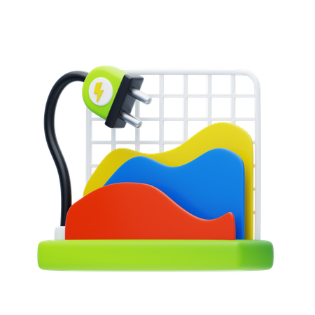 Energy Consumption  3D Icon