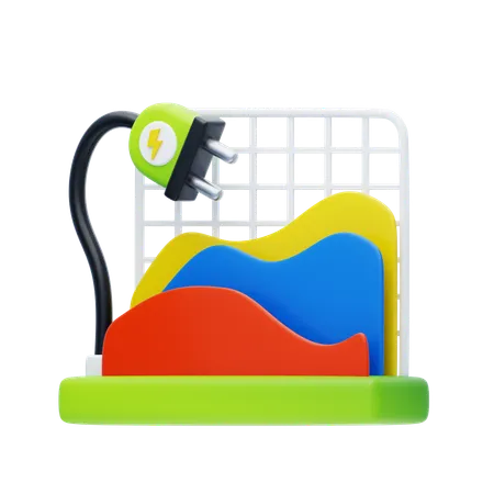 Energy Consumption  3D Icon