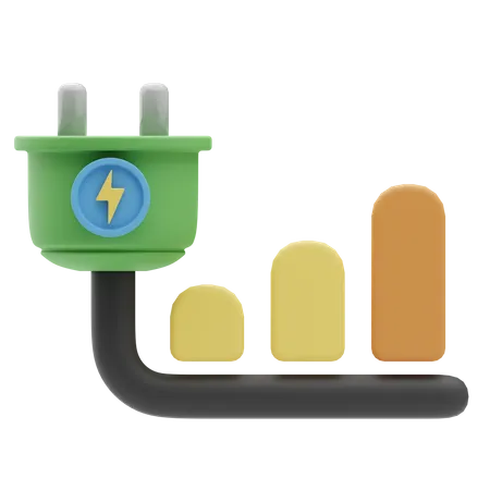 Energy Consumption  3D Icon