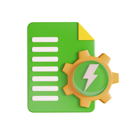 Energy Development  3D Icon