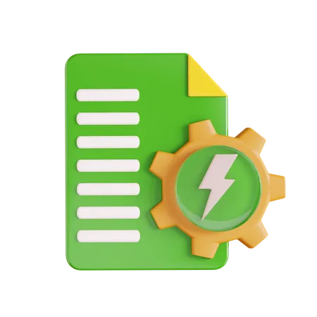 Energy Development  3D Icon