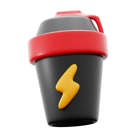 Sport Energy Drink Bottle Gym Fitness Supplement 3 D Icon Illustration Render Design 3D Icon