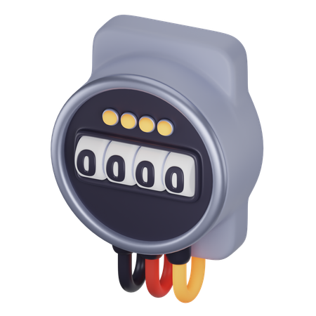 Energy Meter  3D Icon