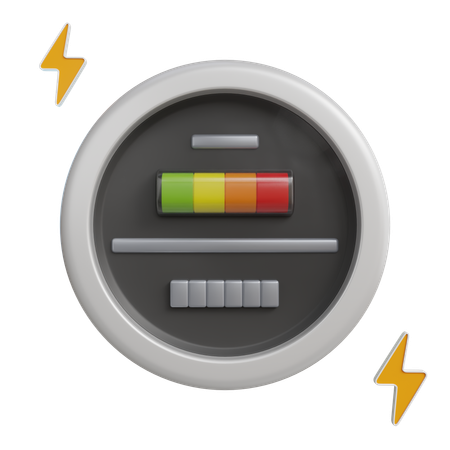 Energy Meter  3D Icon