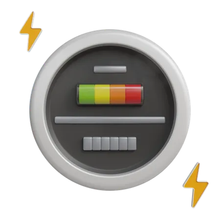 Energy Meter  3D Icon