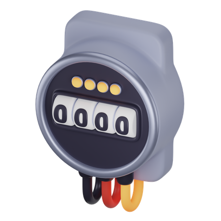 Energy Meter  3D Icon