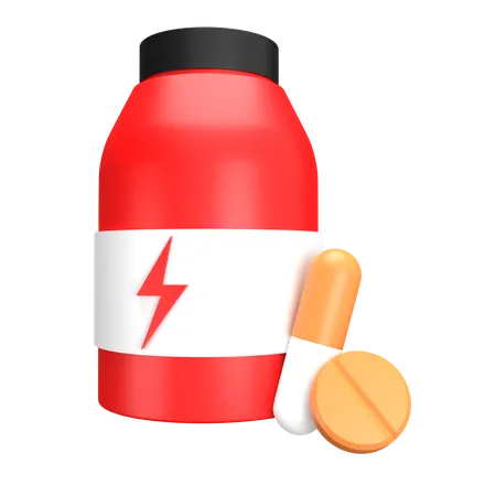 Energy Pills  3D Icon