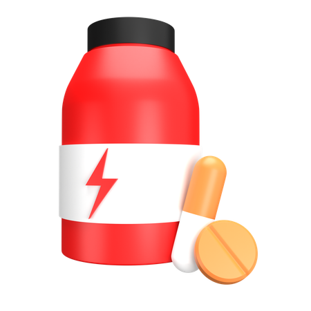 Energy Pills  3D Icon