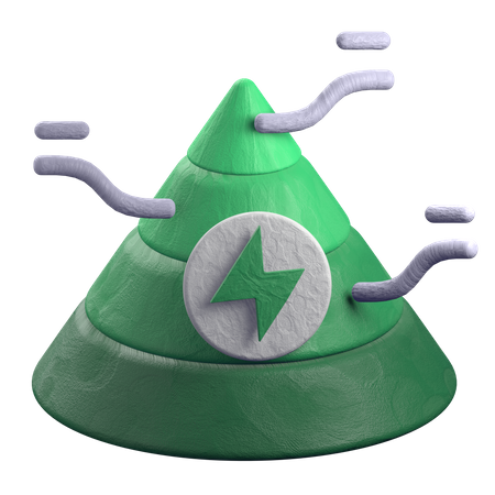 Energy Pyramid  3D Illustration