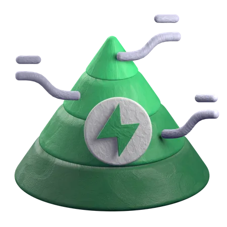 Energy Pyramid  3D Illustration