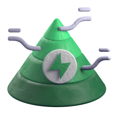 Energy Pyramid 3D Illustration