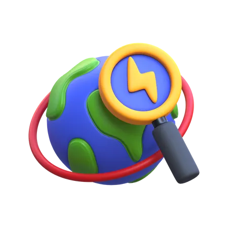 Energy Research  3D Icon