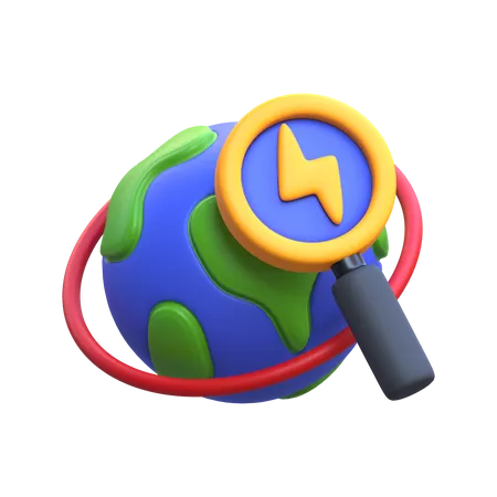 Energy Research 3D Icon