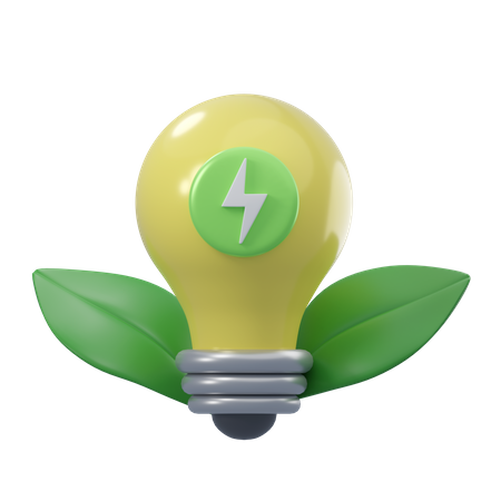 Energy Saving  3D Icon