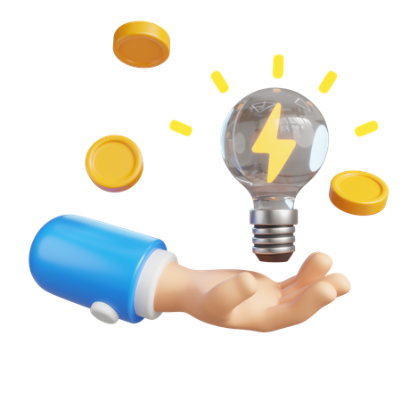 Energy Saving  3D Icon