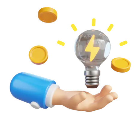 Energy Saving  3D Icon