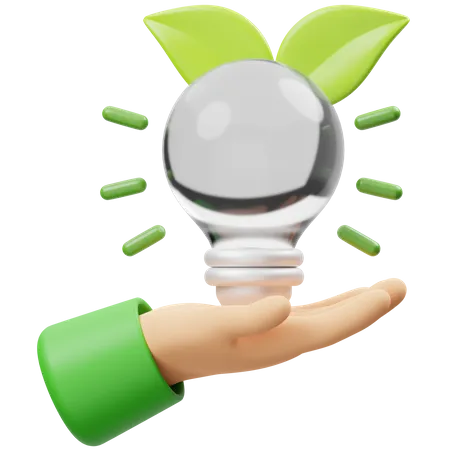 Energy Saving  3D Icon