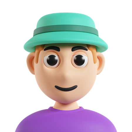 Enfant avec chapeau  3D Icon
