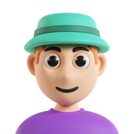 Enfant avec chapeau  3D Icon