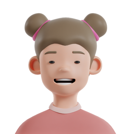 Enfant heureux  3D Icon