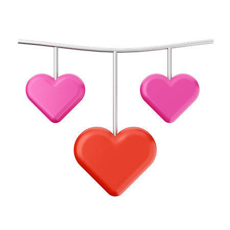 Enfeite de amor  3D Icon