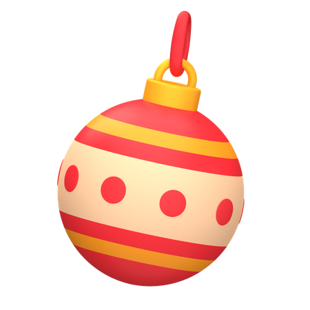 Enfeite de bola  3D Icon