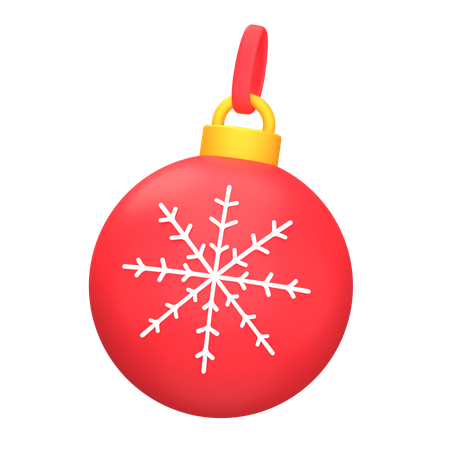 Enfeite de bola de natal  3D Icon