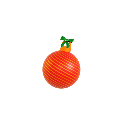 Enfeite de bola de natal  3D Illustration