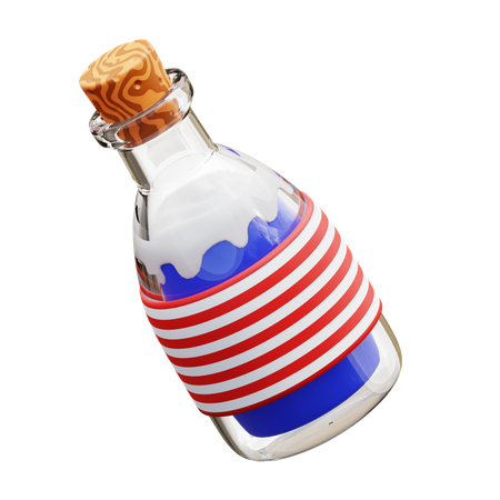 Enfeite de garrafa dos EUA  3D Icon