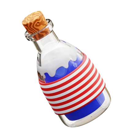 Enfeite de garrafa dos EUA  3D Icon