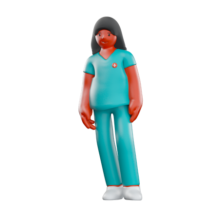 Enfermeira  3D Illustration