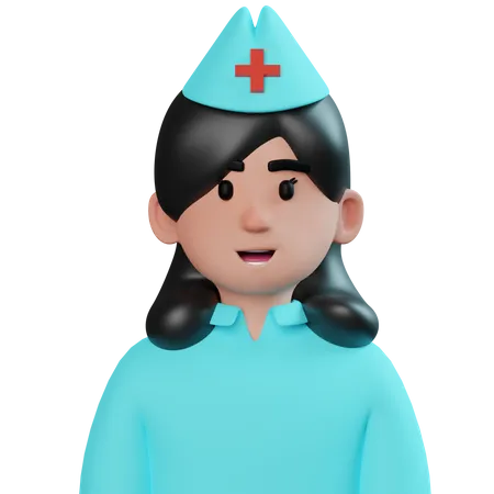 Enfermeira  3D Icon