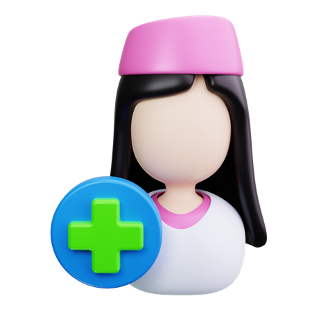 Enfermeira  3D Icon