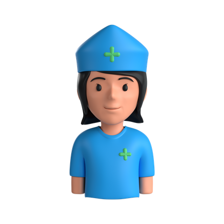 Enfermera  3D Icon