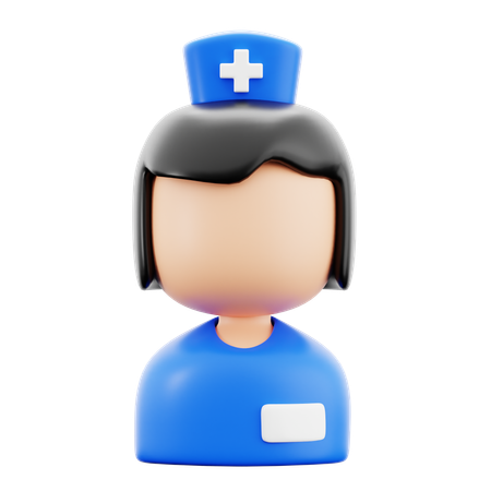 Enfermera del hospital  3D Icon