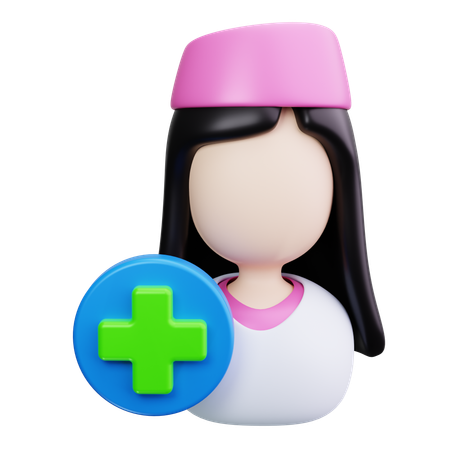 Enfermera  3D Icon