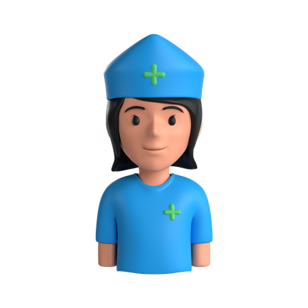 Enfermera  3D Icon