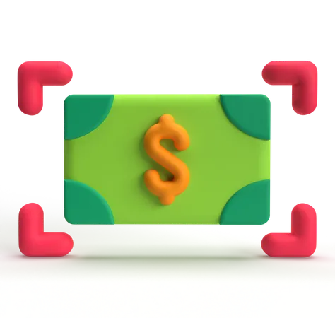 Enfoque de dinero  3D Icon