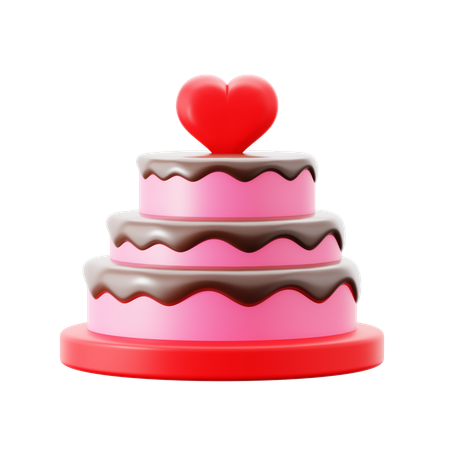 Engagement Cake  3D Icon