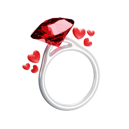 Engagement Ring  3D Icon