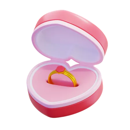 약혼 반지 3D Icon