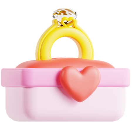 Engagement Ring  3D Icon