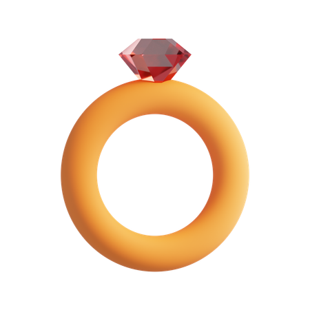 Engagement Ring  3D Icon