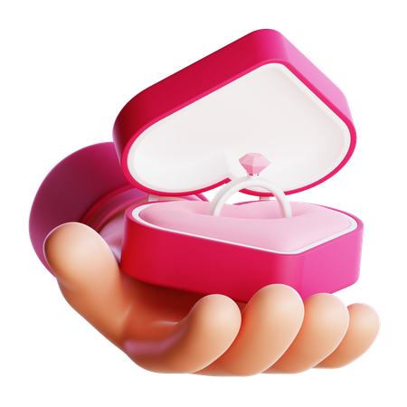 Engagement Ring  3D Icon