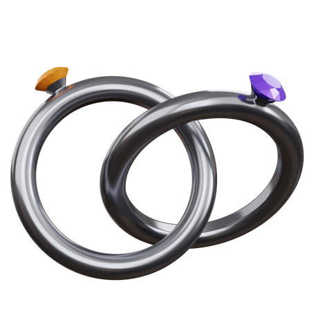 Engagement Ring 3D Icon