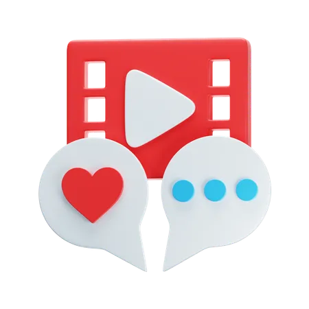 Engagement social  3D Icon